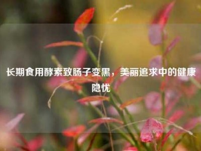 长期食用酵素致肠子变黑，美丽追求中的健康隐忧