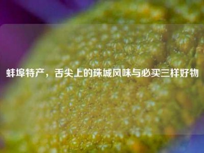 蚌埠特产，舌尖上的珠城风味与必买三样好物