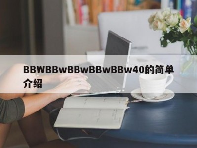 BBWBBwBBwBBwBBw40的简单介绍