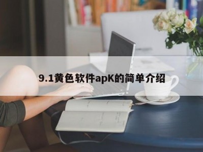 9.1黄色软件apK的简单介绍