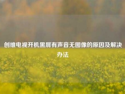 创维电视开机黑屏有声音无图像的原因及解决办法