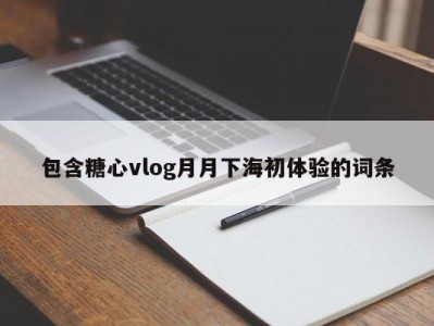 包含糖心vlog月月下海初体验的词条