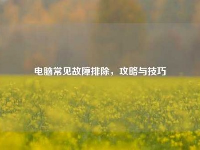 电脑常见故障排除，攻略与技巧