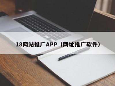 18网站推广APP（网址推广软件）