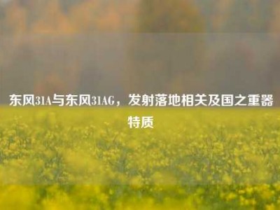 东风31A与东风31AG，发射落地相关及国之重器特质