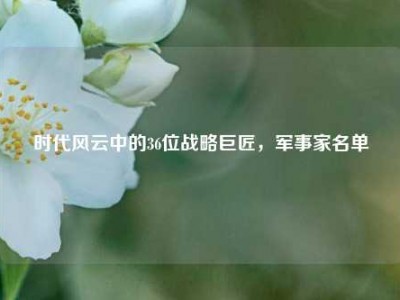 时代风云中的36位战略巨匠，军事家名单