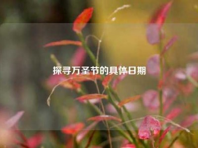 探寻万圣节的具体日期