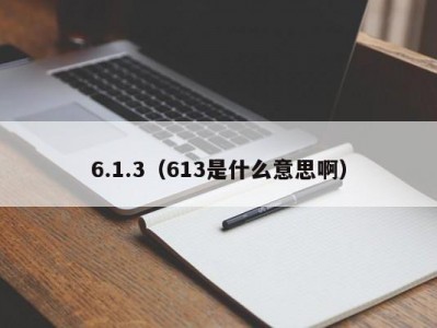 6.1.3（613是什么意思啊）