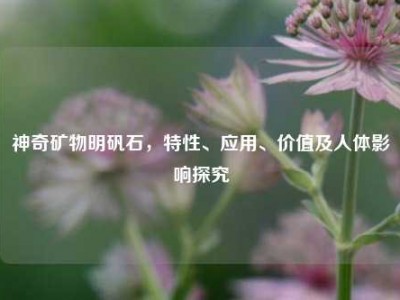 神奇矿物明矾石，特性、应用、价值及人体影响探究