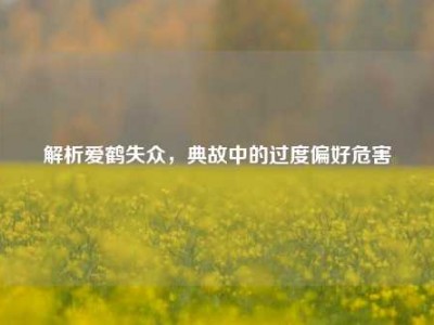 解析爱鹤失众，典故中的过度偏好危害