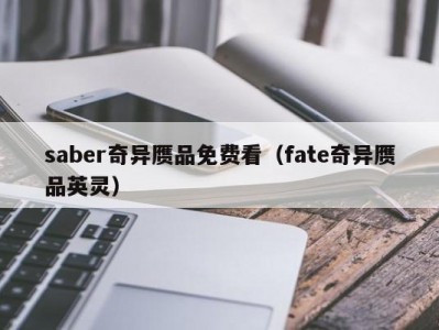 saber奇异赝品免费看（fate奇异赝品英灵）