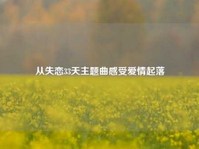 从失恋33天主题曲感受爱情起落