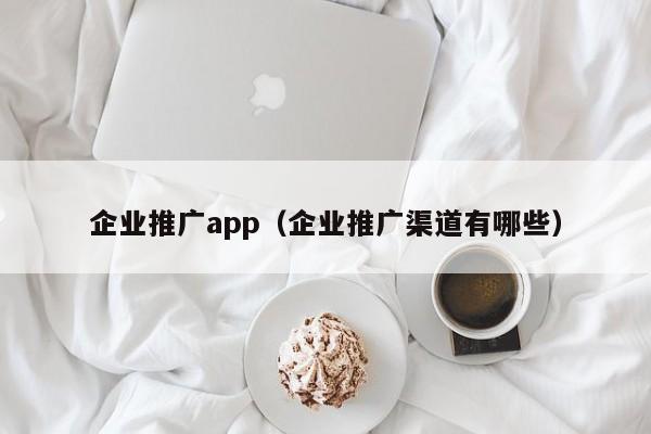 企业推广app（企业推广渠道有哪些）
