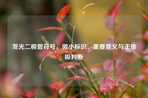 发光二极管符号，微小标识、重要意义与正负极判断