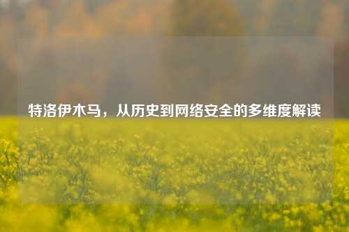 特洛伊木马，从历史到网络安全的多维度解读
